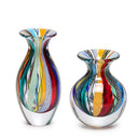 Hand Blown Small Glass Vases – Boho Murano Style