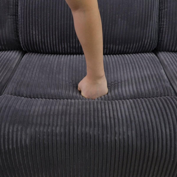 L-Shaped Reclining Sectional Sofa with Storage Console & Cup Holders