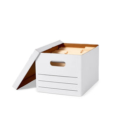 Corrugated Cardboard Filing Boxes with Lift-Off Lid