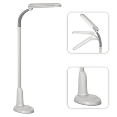 24W Gooseneck Craft Floor Lamp – Adjustable Daylight Reading Lamp