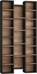 21-Cube Tall Bookshelf with Adjustable Shelves