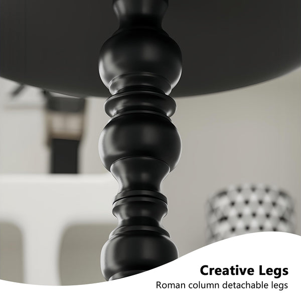 Round Metal Side Table – Small Accent End Table