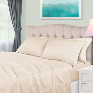 Egyptian Cotton Sateen Duvet Cover Set with Pillow Shams