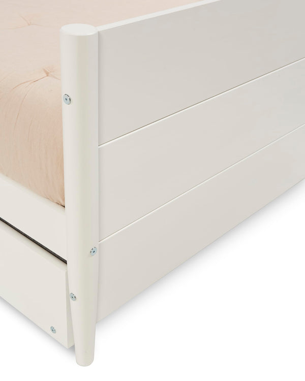 Mid-Century Modern Twin Daybed with Trundle — Solid Wood
