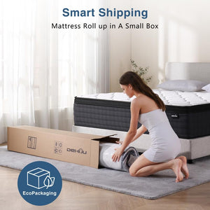 Hybrid Memory Foam Mattress – Queen & King | Gel Foam, Pocket Springs, Medium Firmness