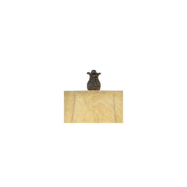 Bronze Swing Arm Desk Table Lamp 22.5" with Faux Leather Shade