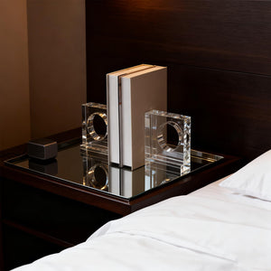 Crystal Bookends Square – 1 Pair