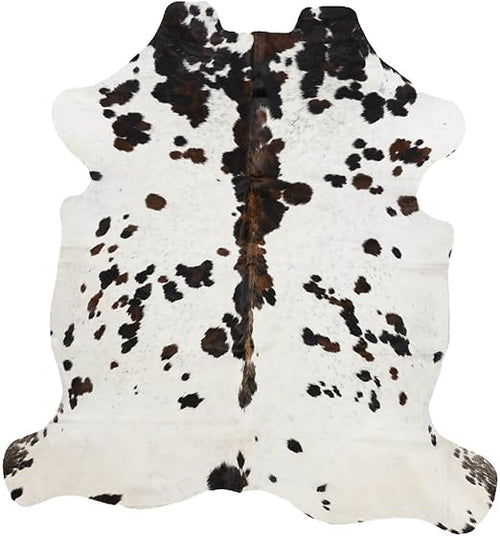 Tricolor Brazilian Cowhide Rug – XLarge Genuine Leather Area Rug