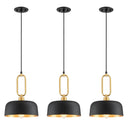 Industrial Black Pendant Light Fixture – 3 Pack