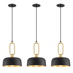 Industrial Black Pendant Light Fixture – 3 Pack