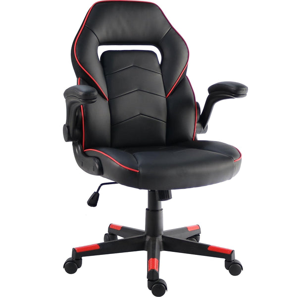 Ergonomic Gaming Chair with Flip-Up Armrests & 360° Swivel