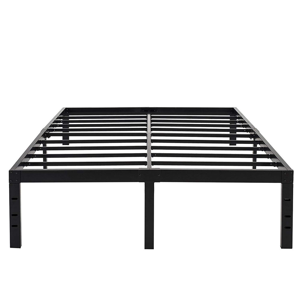Heavy Duty King Metal Bed Frame with 18-Inch Storage