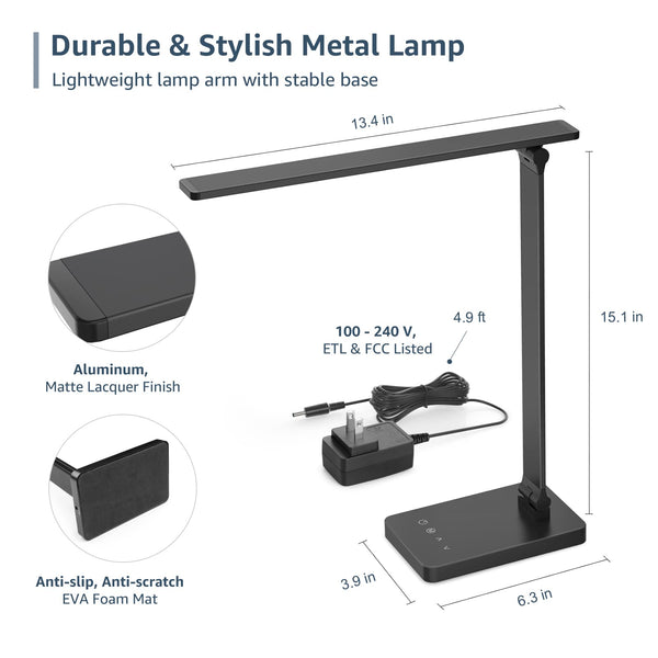 LED Desk Lamp with Touch Control