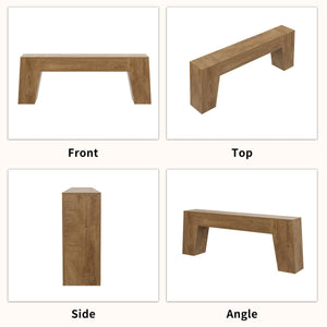 78" Sofa Console Table – Natural Oak
