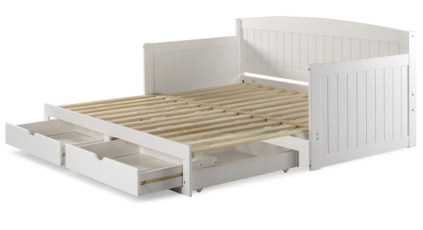 Twin to King Daybed with Trundle & Storage Drawers
