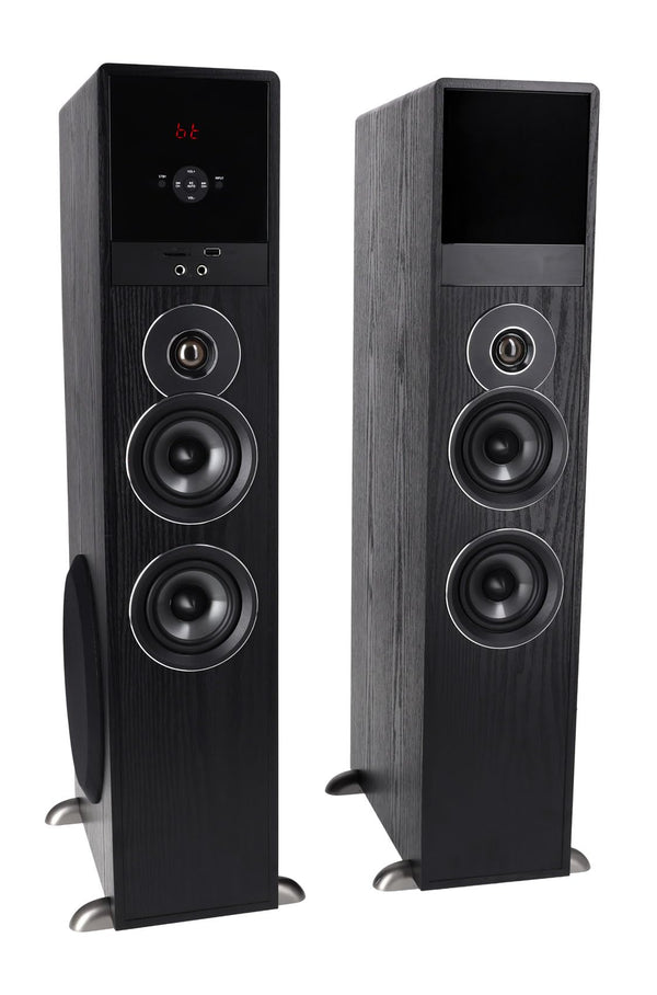 Powered Home Theater Tower Speaker System with Karaoke & Bluetooth