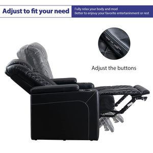 Electric Power Recliner Chair with USB Ports & Cup Holders