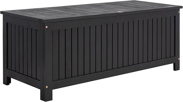 Outdoor Cushion Storage Deck Box with Bench Seat