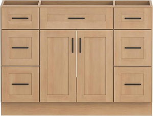 Bathroom Vanity Cabinet with Sink – Soft-Close Doors, Drawer & Metal Handles