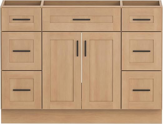 Bathroom Vanity Cabinet with Sink – Soft-Close Doors, Drawer & Metal Handles