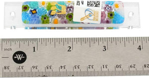 Murano Glass Mezuzah Cover – Pastels Millefiori Multicolor