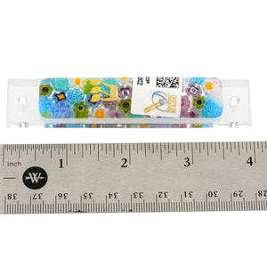 Murano Glass Mezuzah Cover – Pastels Millefiori Multicolor