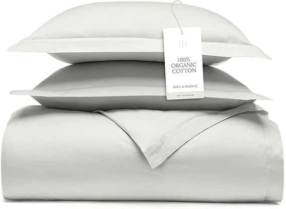 Organic Cotton Duvet Cover Set with Shams
