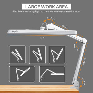 LED Architect Desk Lamp with Clamp & Swing Arm