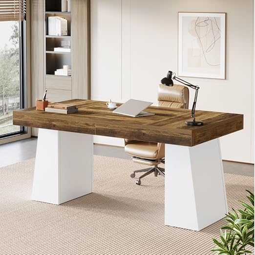 55-Inch Executive Desk with Double Pedestal