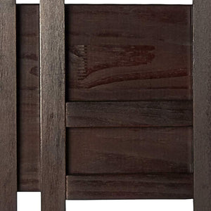 3-Shelf Folding Solid Wood Bookcase