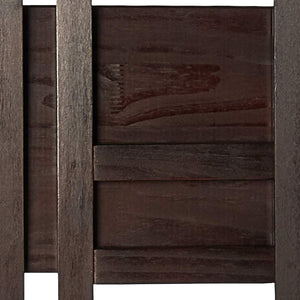 3-Shelf Folding Solid Wood Bookcase