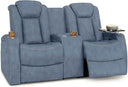 Power Reclining Home Theater Sofa – Italian Leather
