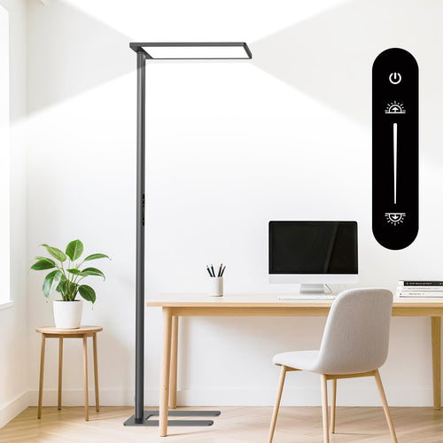 120W Full Spectrum Dimmable LED Floor Lamp 77 Inch