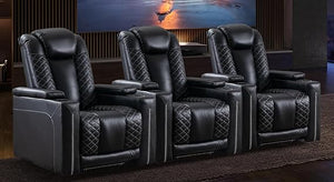 Electric Power Recliner Chair with USB Ports & Cup Holders