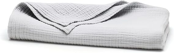 Organic Cotton Throw Blanket – Soft, Lightweight & Breathable, 50x70"