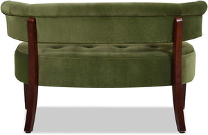 Upholstered Tufted Entryway Bench with Back Settee