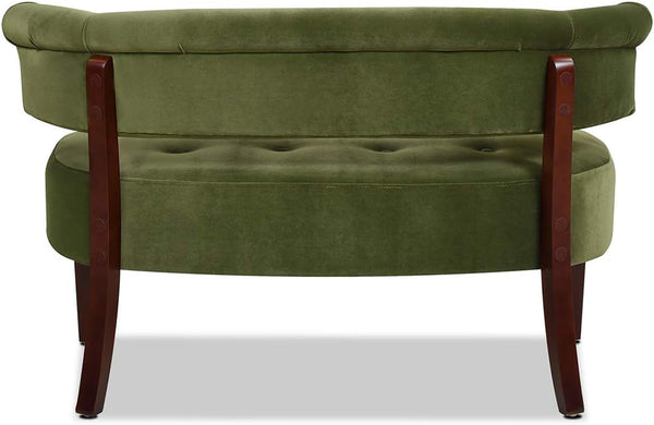 Upholstered Tufted Entryway Bench with Back Settee