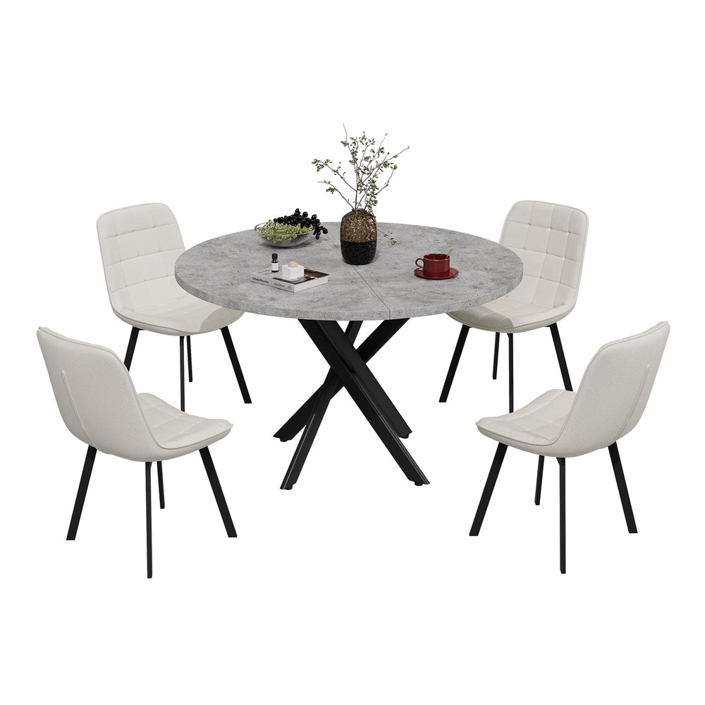 Round Dining Table Set for 4