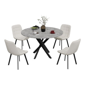 Round Dining Table Set for 4