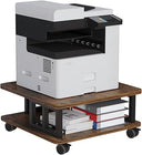 2-Tier Printer Stand with Wheels and Storage Shelf