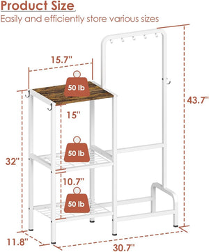 3-Tier Kitchen Baker's Rack with Microwave Stand & Coffee Bar