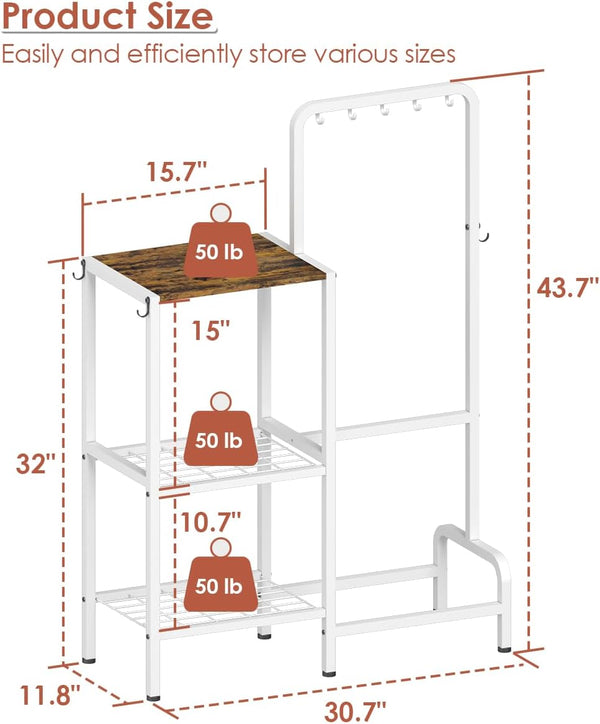 3-Tier Kitchen Baker's Rack with Microwave Stand & Coffee Bar