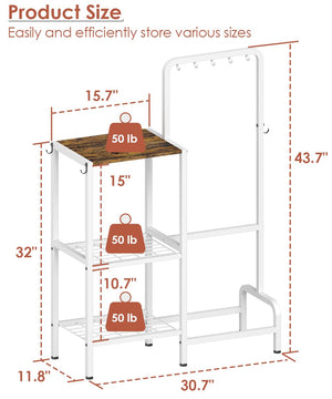 3-Tier Kitchen Baker's Rack with Microwave Stand & Coffee Bar