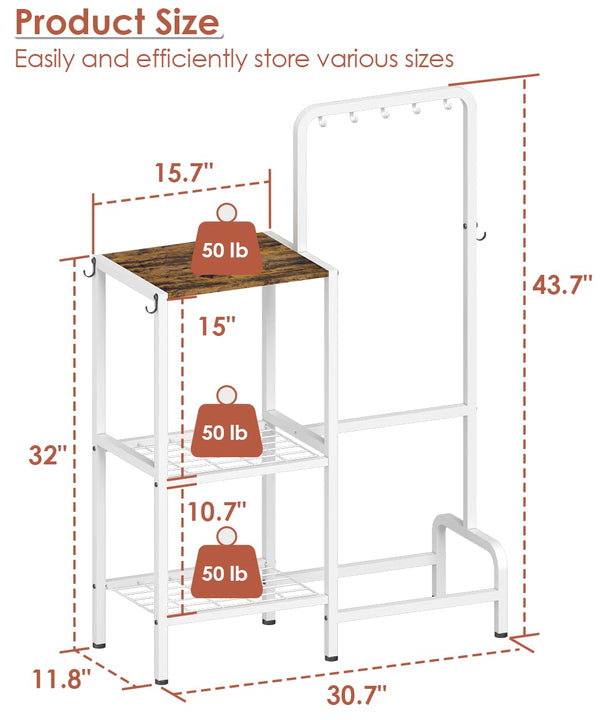 3-Tier Kitchen Baker's Rack with Microwave Stand & Coffee Bar