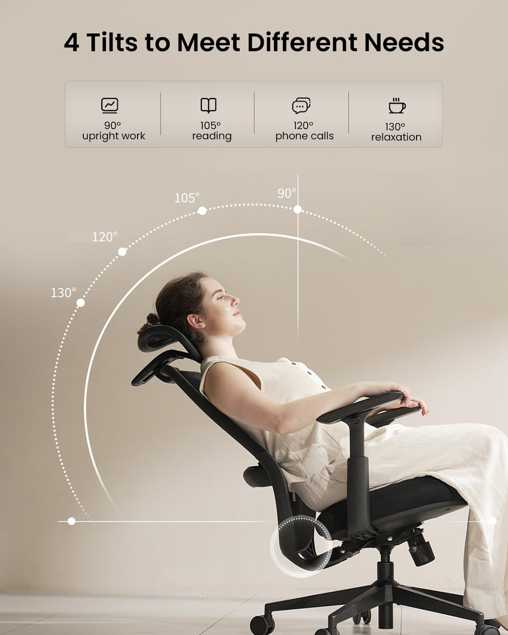 Ergonomic High-Back Mesh Office Chair with Lumbar Support