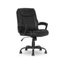 Mid-Back Office Chair with PU Padded Seat & Armrests