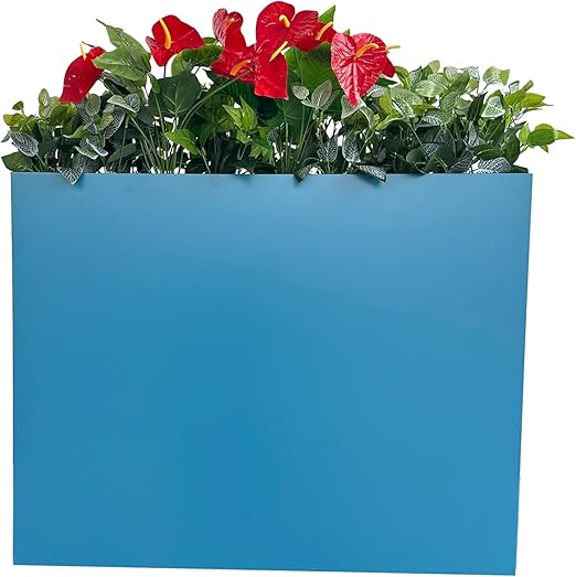 Large Metal Rectangular Planter Box – 38"L x 13"W x 30"H
