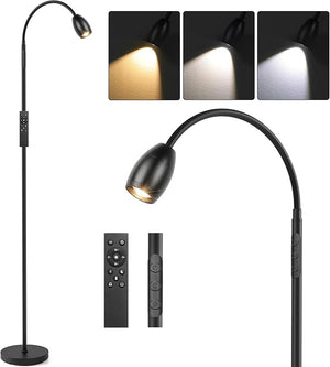 Gooseneck LED Floor Lamp with Remote & Touch Control