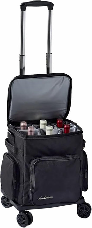6-Bottle Insulated Wine Tote Bag with Ice Pack