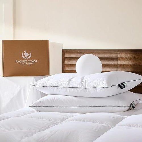 Feather & Down Bed Pillows – Hotel Quality, Medium Support